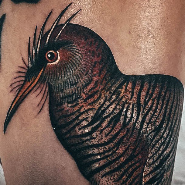 Cool Female Kiwi Bird Tattoo Designs