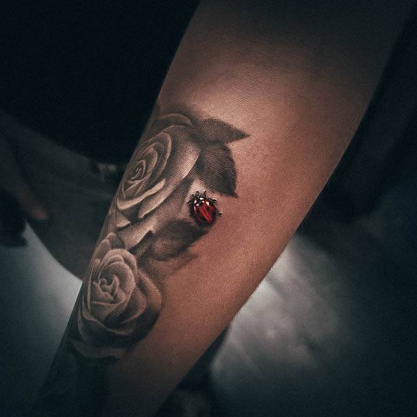 Cool Female Ladybug Tattoo Designs