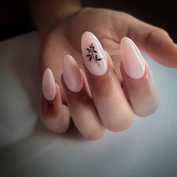 Cool Female Light Nude Nail Designs