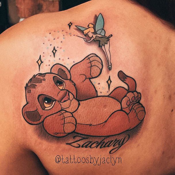 Cool Female Lion King Tattoo Designs