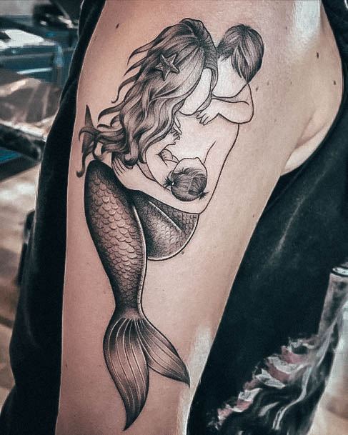 Cool Female Mermaid Tattoo Designs