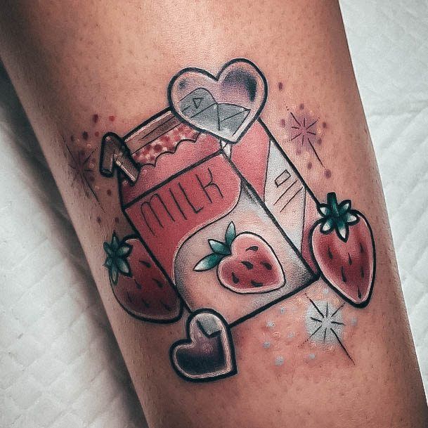 Cool Female Milk Tattoo Designs