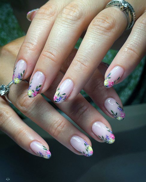 Cool Female Milky White Nail Designs