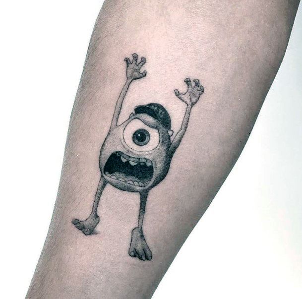 Cool Female Monsters Inc Tattoo Designs