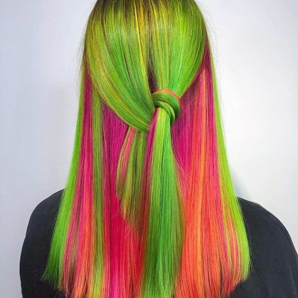 Cool Female Neon Hairstyles Ideas