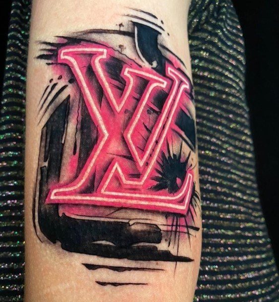 Cool Female Neon Tattoo Designs