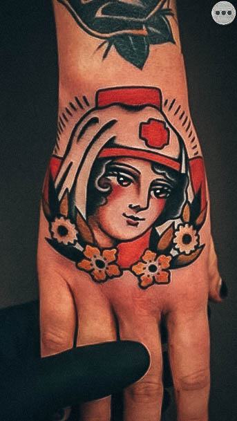 Cool Female Nurse Tattoo Designs