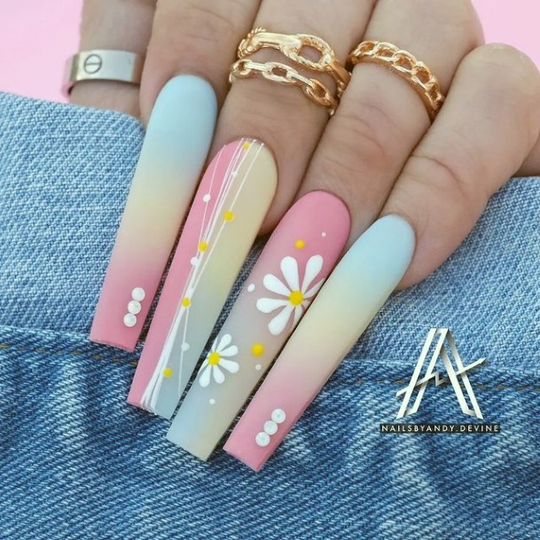 Cool Female Ombre Summer Nail Designs