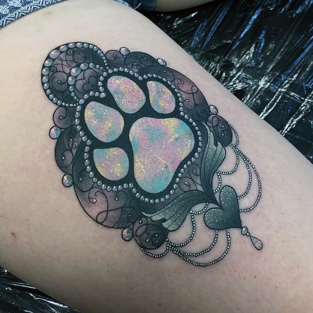 Cool Female Opal Tattoo Designs