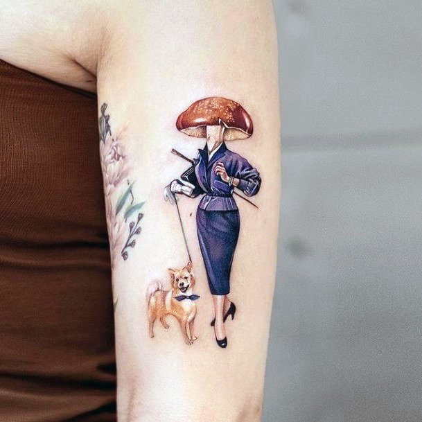 Cool Female Pet Tattoo Designs