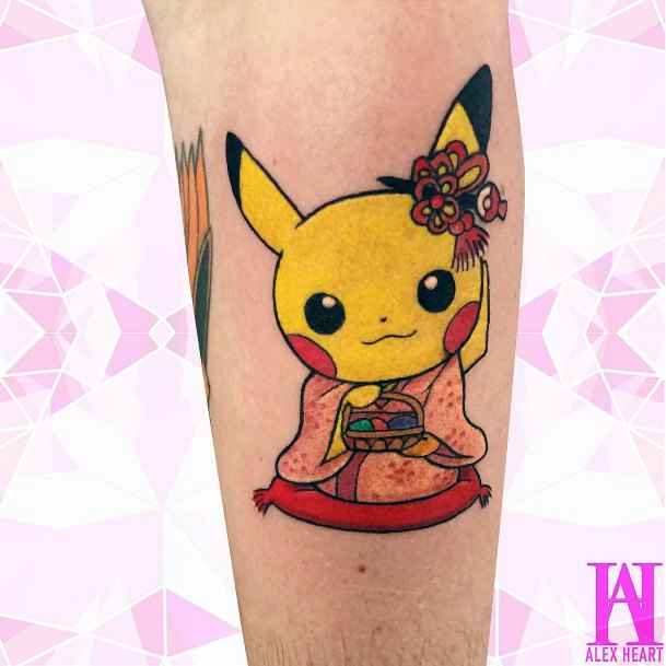 Cool Female Pikachu Tattoo Designs