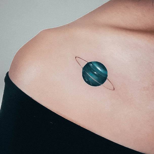 Cool Female Planet Tattoo Designs