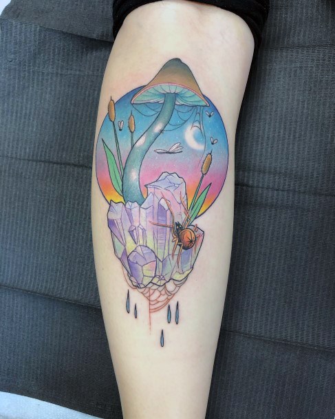 Cool Female Pond Tattoo Designs