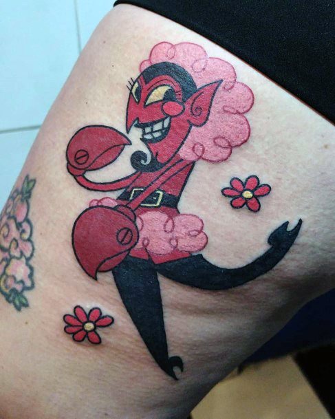 Cool Female Powerpuff Girls Him Tattoo Designs