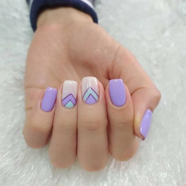 Cool Female Purple Nail Designs