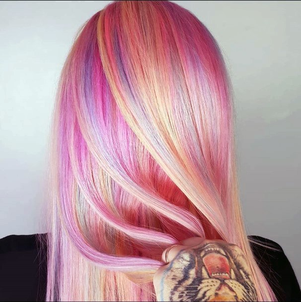 Cool Female Rainbow Hairstyles Ideas