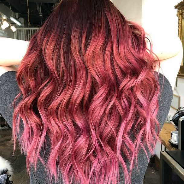 Cool Female Red Ombre Hairstyles Ideas