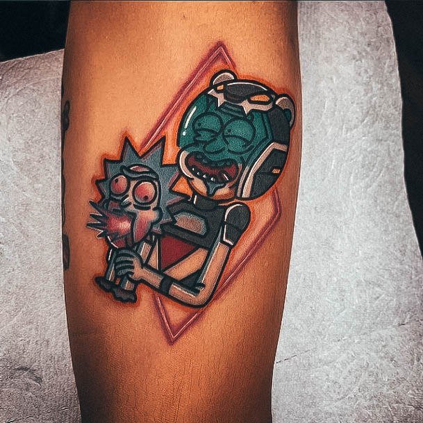 Cool Female Rick And Morty Tattoo Designs