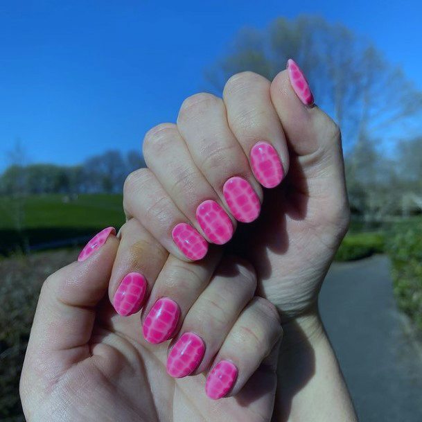 Cool Female Rose Pink Nail Designs