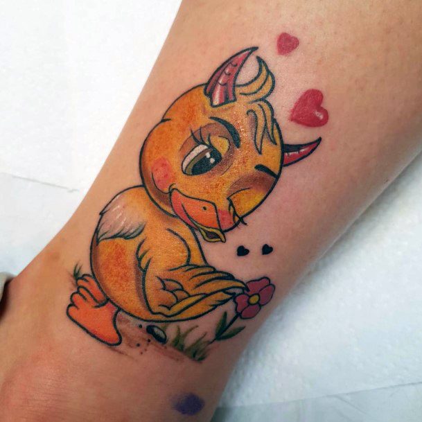 Cool Female Rubber Duck Tattoo Designs