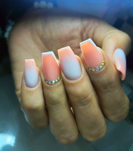 Cool Female Salmon Nail Designs