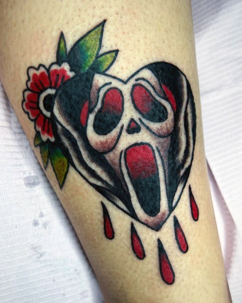 Cool Female Scream Tattoo Designs