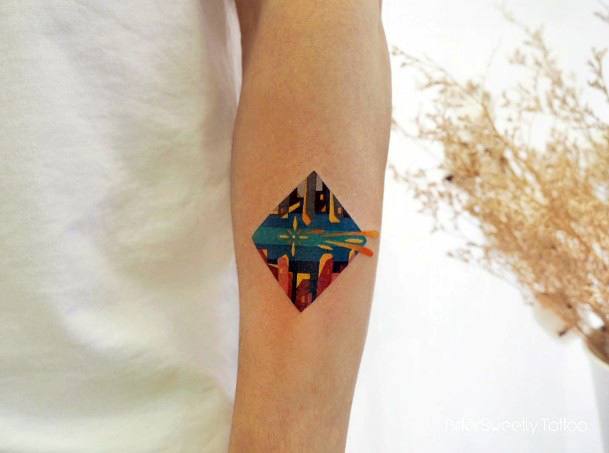 Cool Female Shooting Star Tattoo Designs