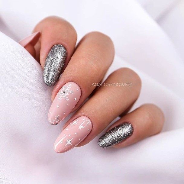 Cool Female Silver Nail Designs