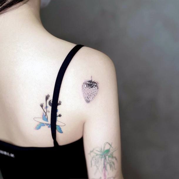 Cool Female Silver Tattoo Designs