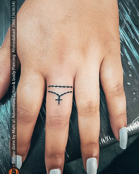 Cool Female Small Cross Tattoo Designs