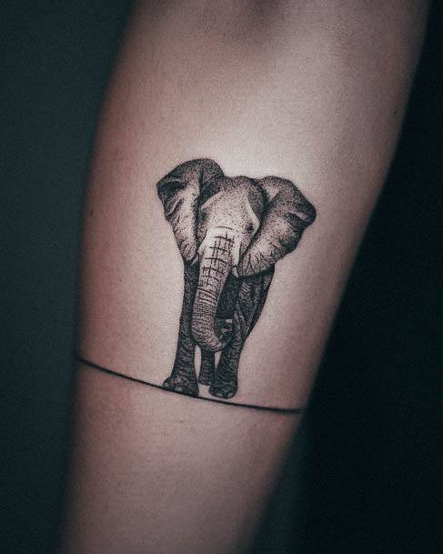 Cool Female Small Elephant Tattoo Designs