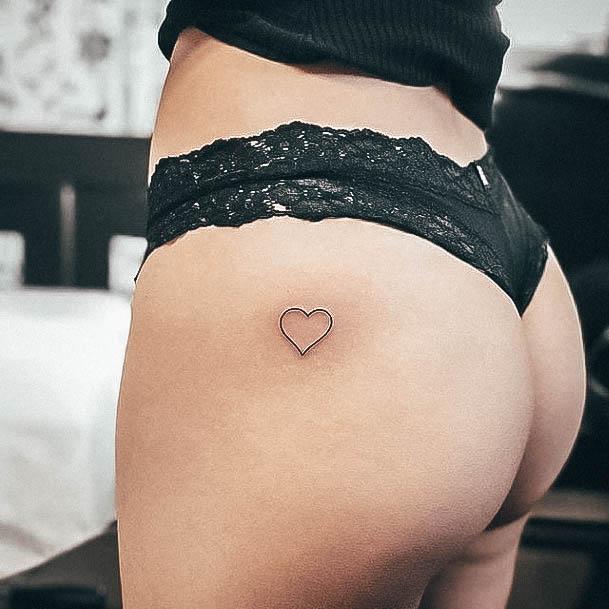 Cool Female Small Heart Tattoo Designs