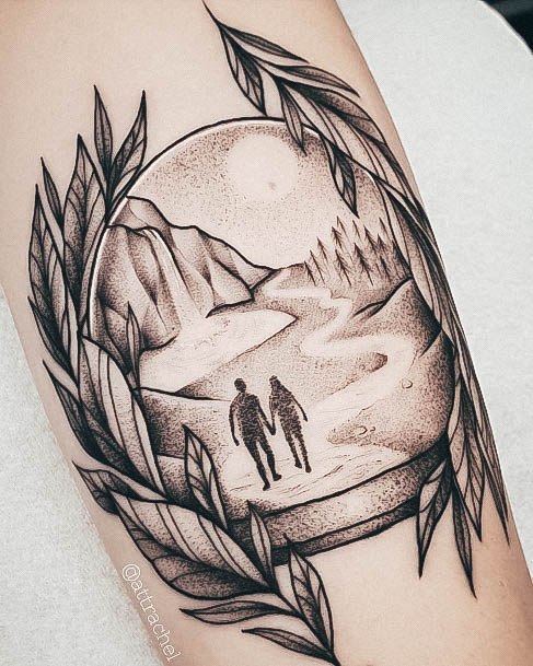 Cool Female Snowglobe Tattoo Designs