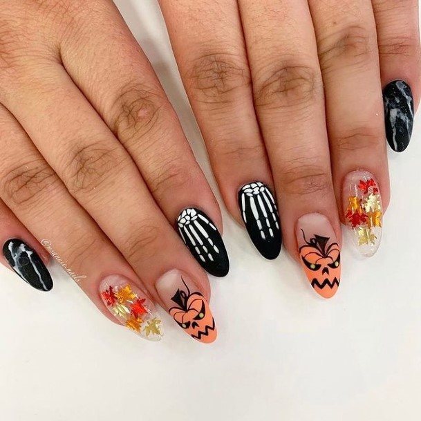 Cool Female Spooky Nail Designs