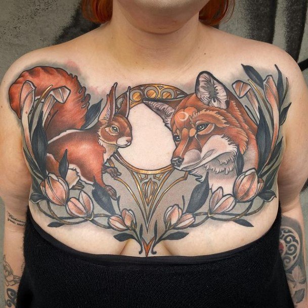 Cool Female Squirrel Tattoo Designs