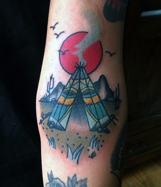 Cool Female Tipi Tattoo Designs