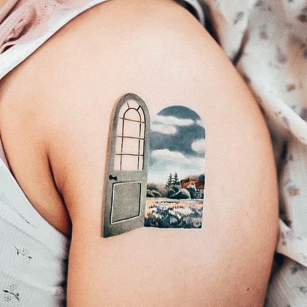 Cool Female Travel Tattoo Designs