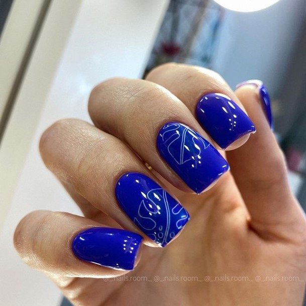 Cool Female Trendy Nail Designs Blue