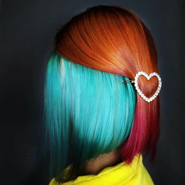 Cool Female Turquoise Hairstyles Ideas