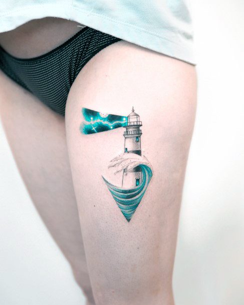 Cool Female Turquoise Tattoo Designs