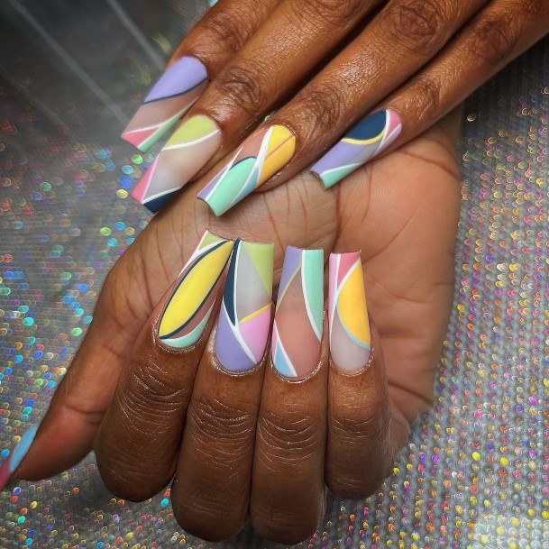 Cool Female Unique Colors Nail Designs