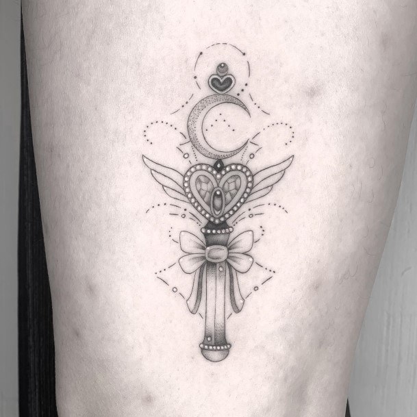 Cool Female Wand Tattoo Designs