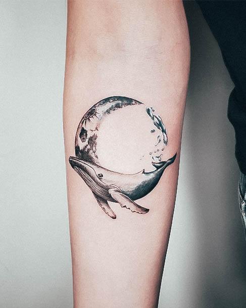 Cool Female Whale Tattoo Designs