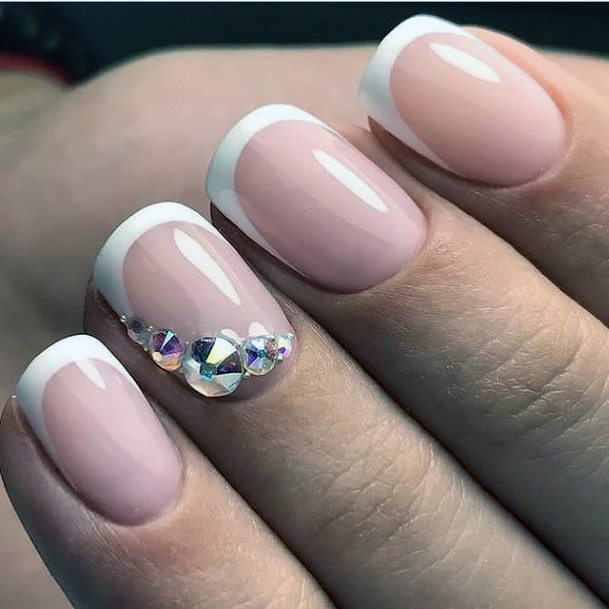 Cool Female White Prom Nail Designs