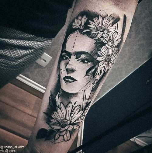 Cool Frida Tattoos For Women