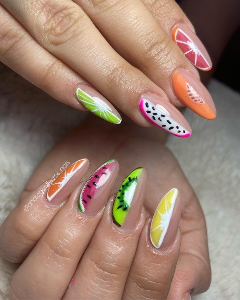 Cool Fruit Nails For Women