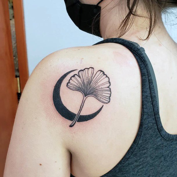 Cool Ginkgo Tattoos For Women