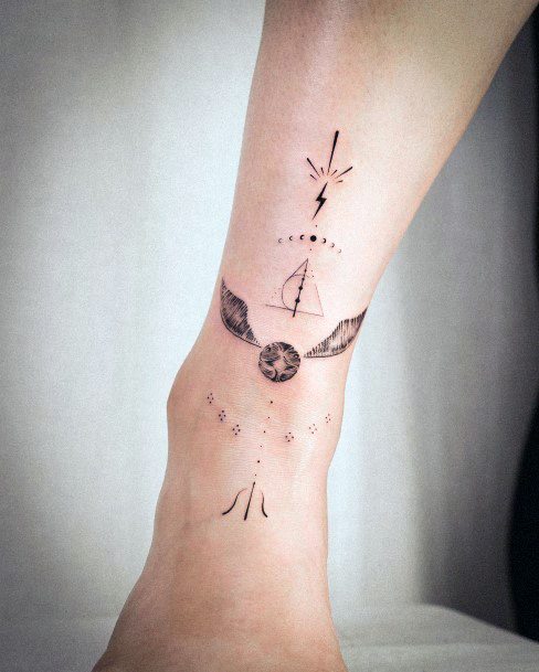 Cool Golden Snitch Tattoos For Women