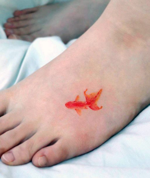 Cool Goldfish Tattoos For Women