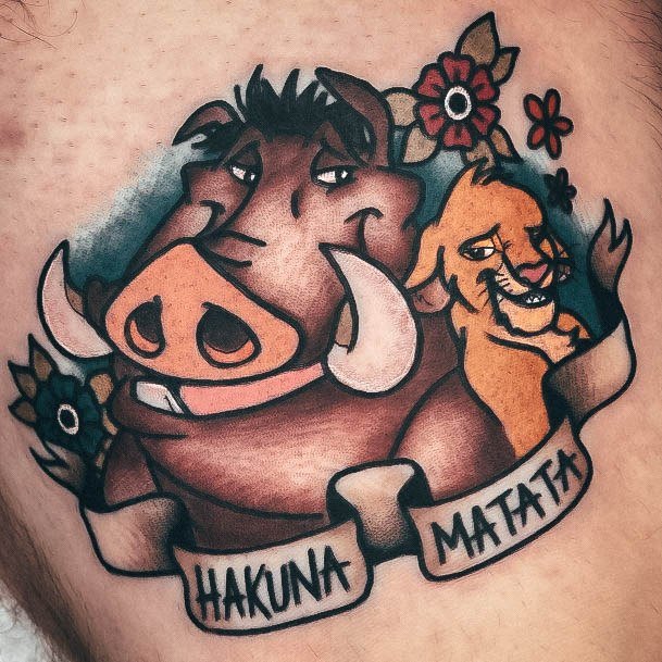 Cool Hakuna Matata Tattoos For Women